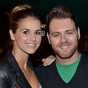 Brian McFadden & Vogue Williams celebrate their engagement with close personal friends at Harry's Bar before they head back to Australia next this week, Dublin, Ireland - 22.01.12. Pictures: VIPIRELAND.COM
