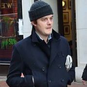 British actor Sam Riley (Control) seen walking down Grafton Street with a newspaper under his arm. He is currently in Ireland filming 'Byzantium' with Saoirse Ronan & Gemma Arterton, Dublin, Ireland - 24.01.12. Pictures: VIPIRELAND.COM